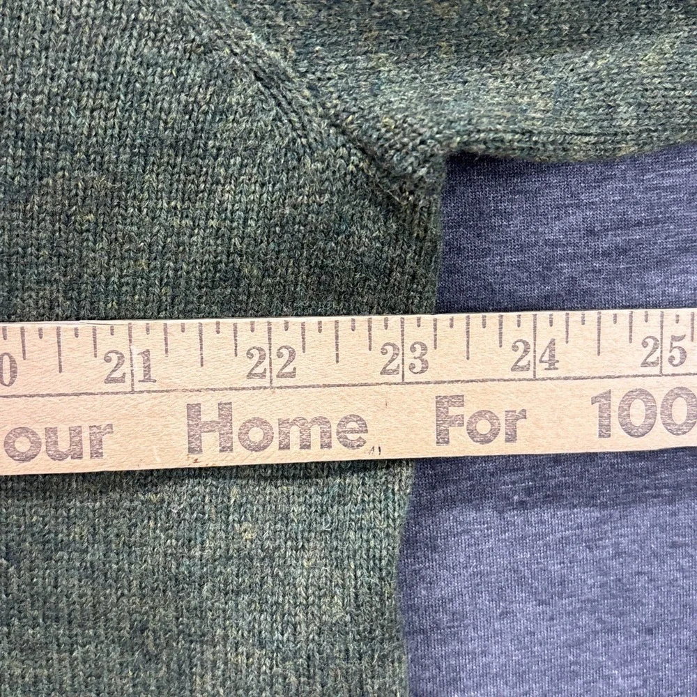 Vintage Polo Ralph Lauren Sweater Mens XL 100% Lambswool Olive Green V-Neck Y2K